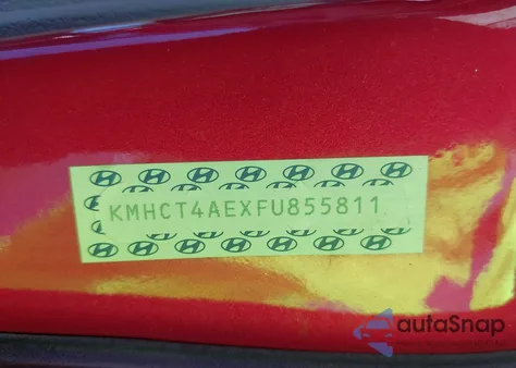 2015 Hyundai Accent Gls from USA, damaged, VIN KMHCT4AEXFU855811